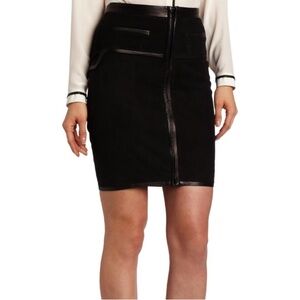 Robert Rodriguez Leather Skirt